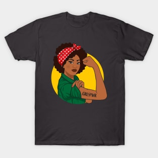 Grl Pwr Shirt Black Girl Magic Melanin Juneteenth Girl Power T-Shirt